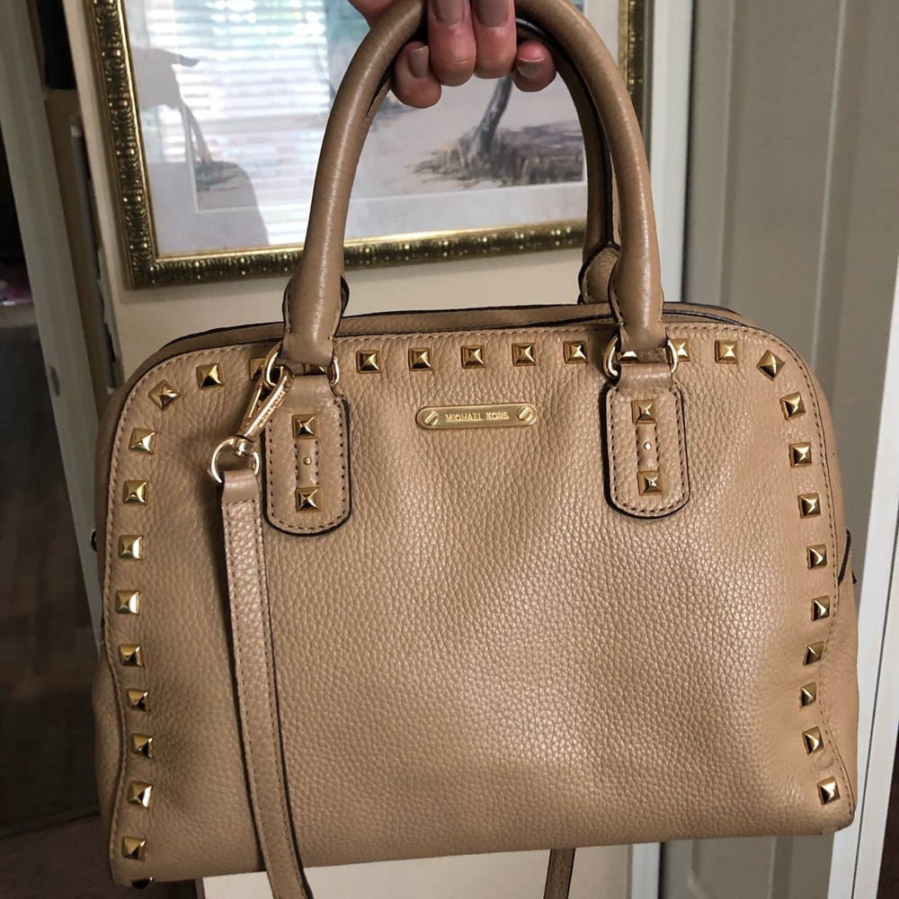 MK Sandrine Stud Satchel